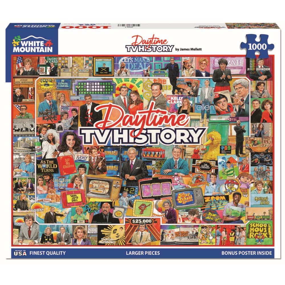 Daytime TV History 1000 Piece Puzzle Main Product Image