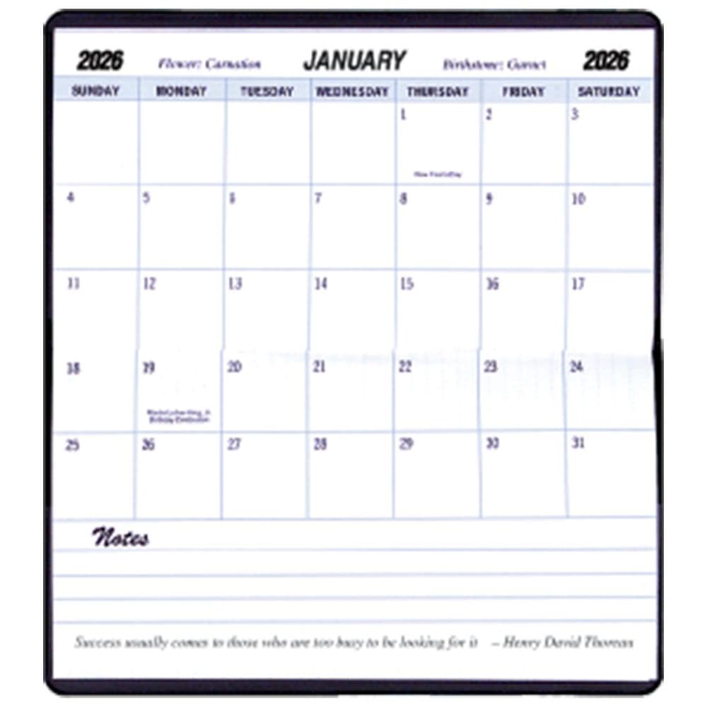 Wildflower 2 Year 2026 Pocket Planner First Alternate Image