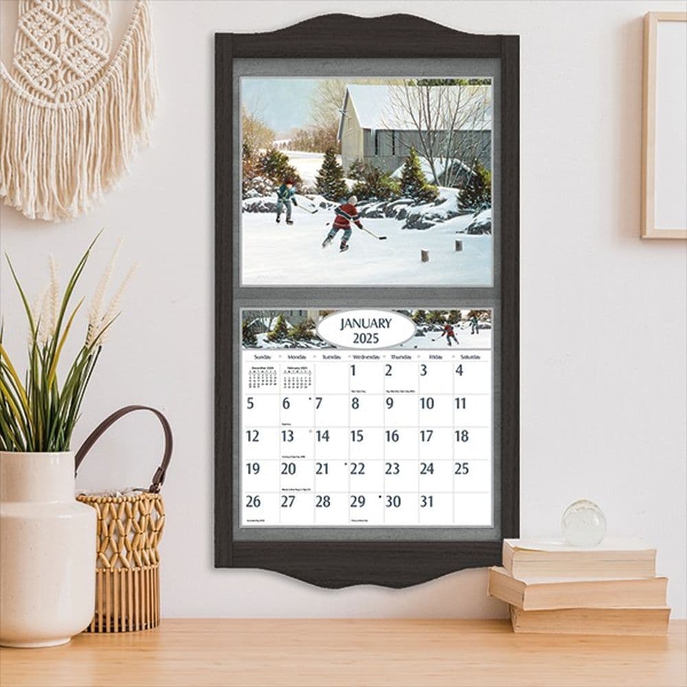 Hockey Hockey Hockey by D.R. Laird 2025 Wall Calendar