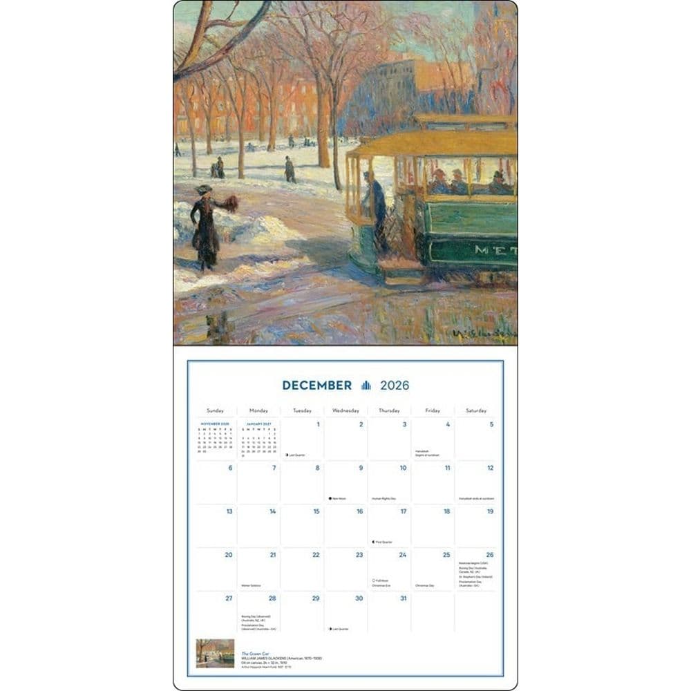 New York in Art Metropolitan Museum of Art 2026 Wall Calendar Fourth Alternate Image