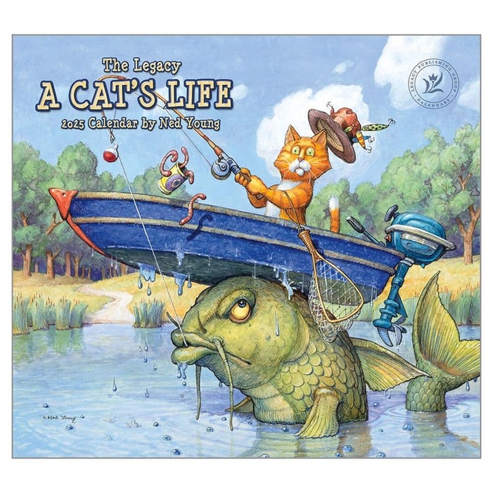 Cats Life by Ned Young 2025 Wall Calendar