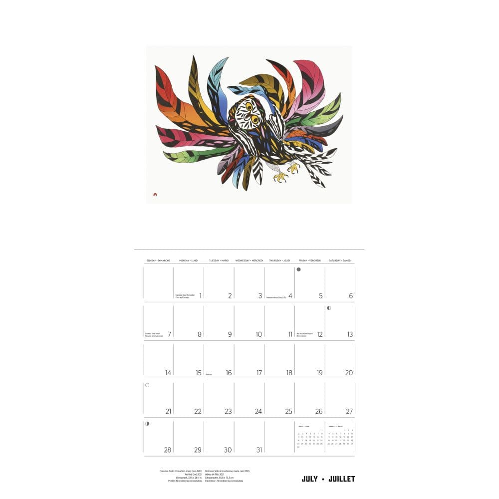 Inuit Art 2024 Wall Calendar