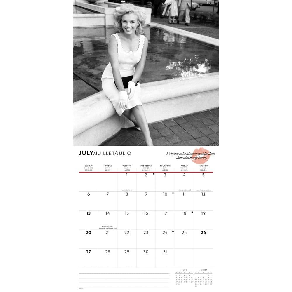 Marilyn Monroe 2025 Wall Calendar Third Alternate Image width=&quot;1000&quot; height=&quot;1000&quot;