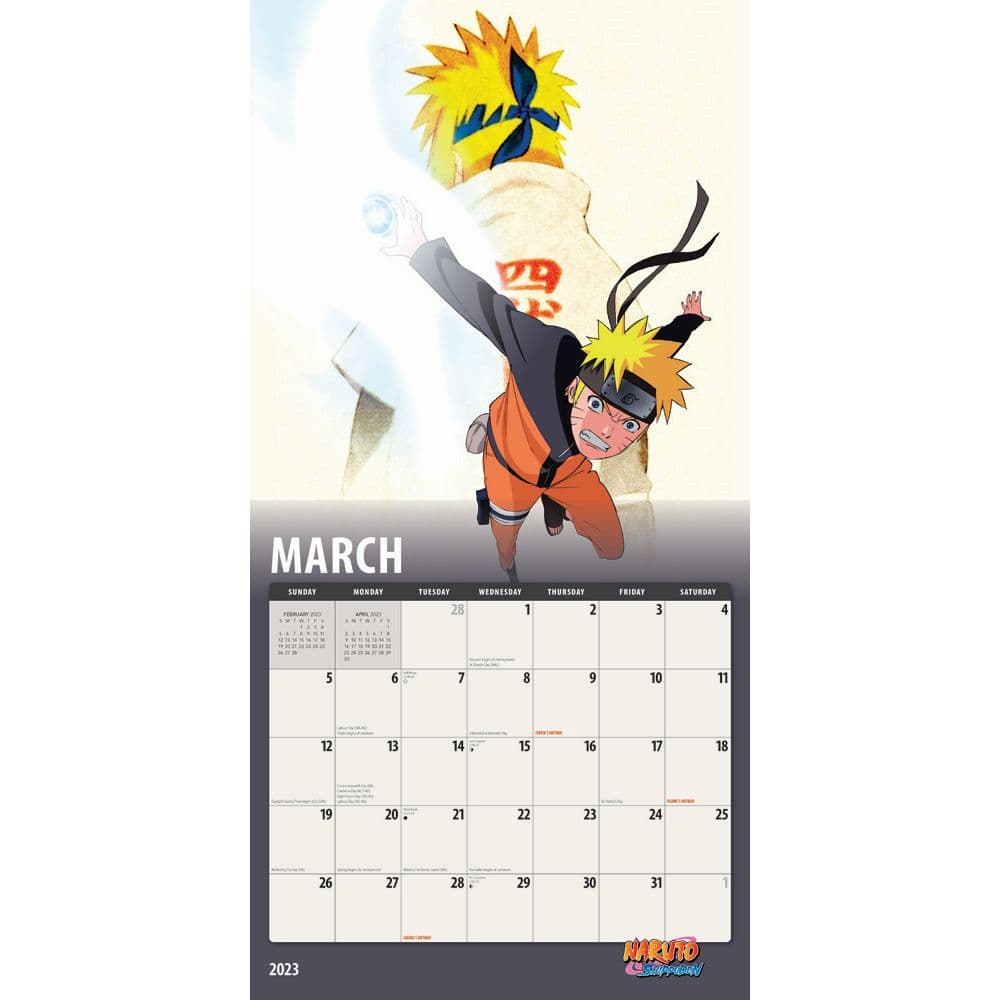 Naruto-2023-Wall-Calendar - Calendars.com