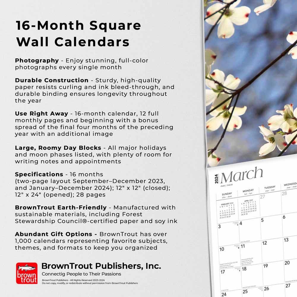 Indiana Wild and Scenic 2024 Wall Calendar