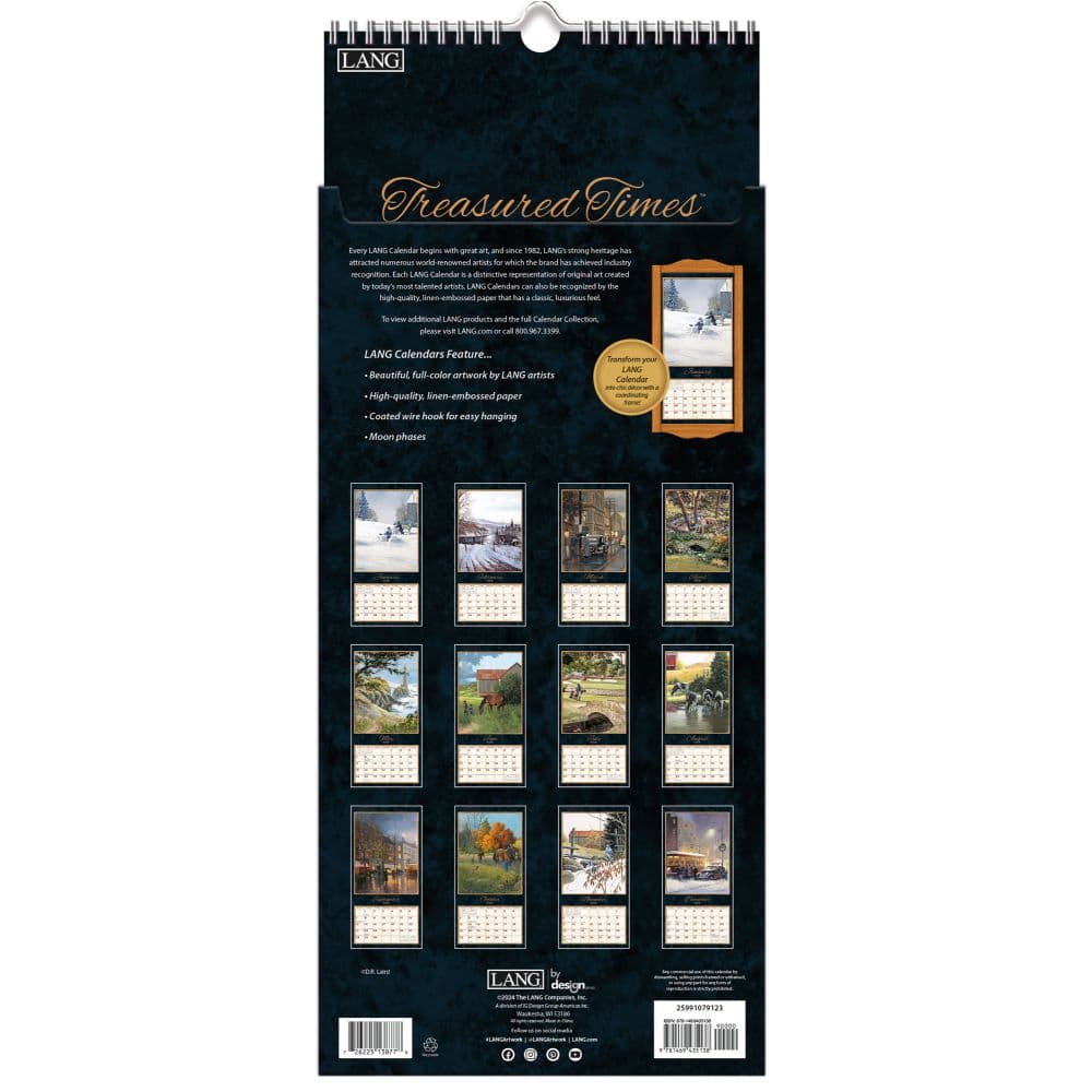 Treasured Times 2025 Vertical Wall Calendar by D.R. Laird_ALT3