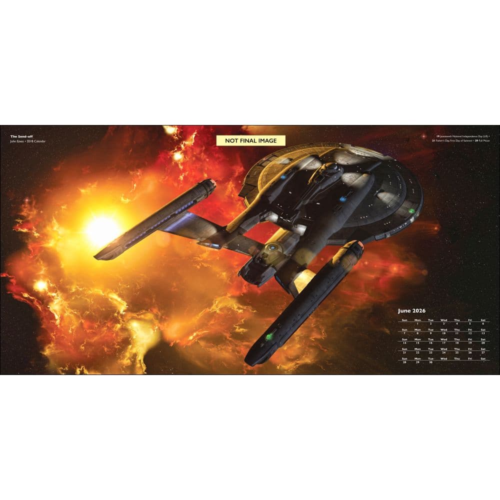 Star Trek Ships 2026 Wall Calendar Third Alternate Image