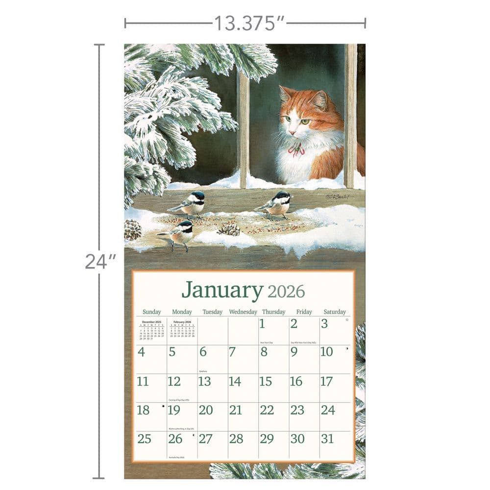 Cats in the Country 2026 Wall Calendar by Susan Bourdet_ALT6