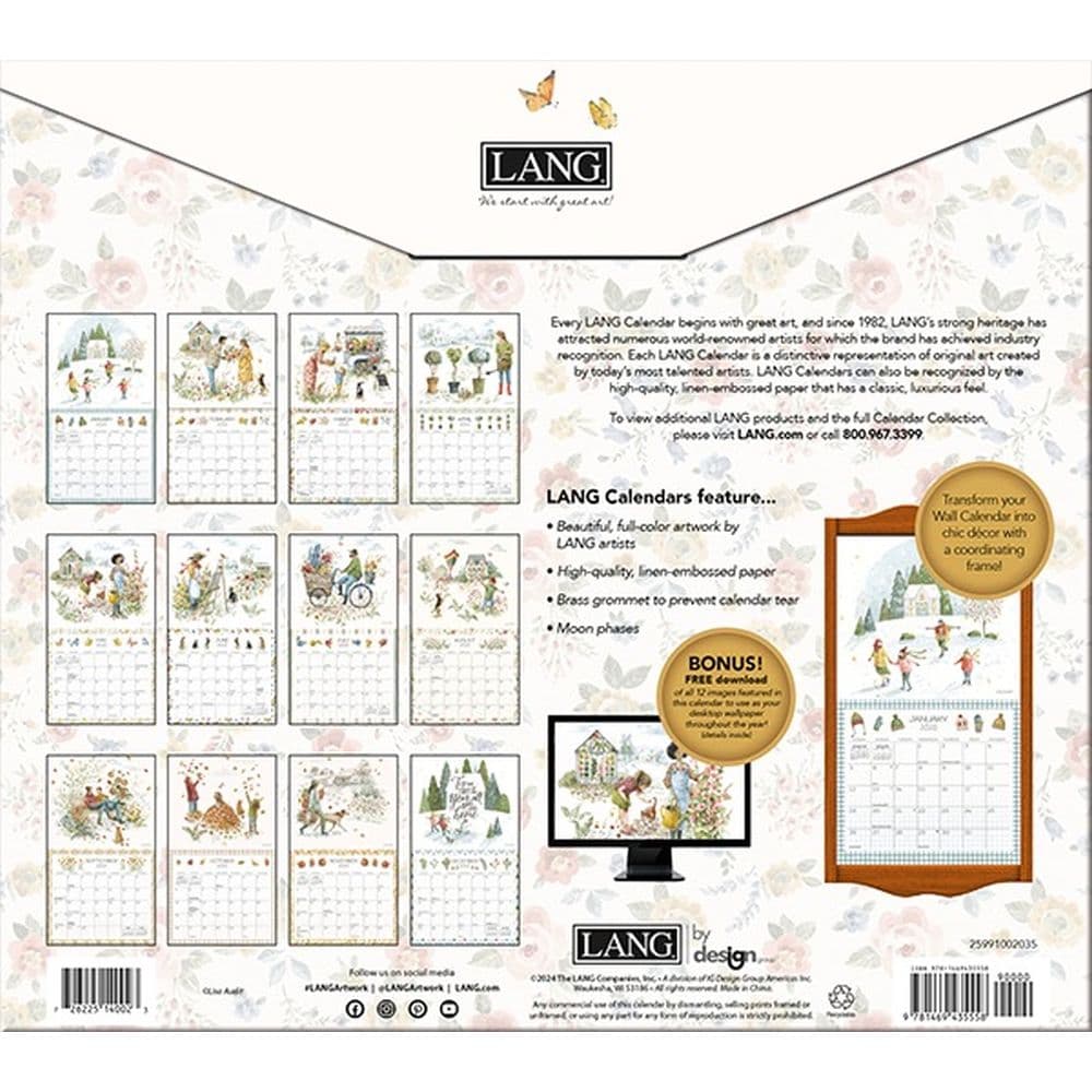 Blissful Moments by Lisa Audit 2025 Wall Calendar