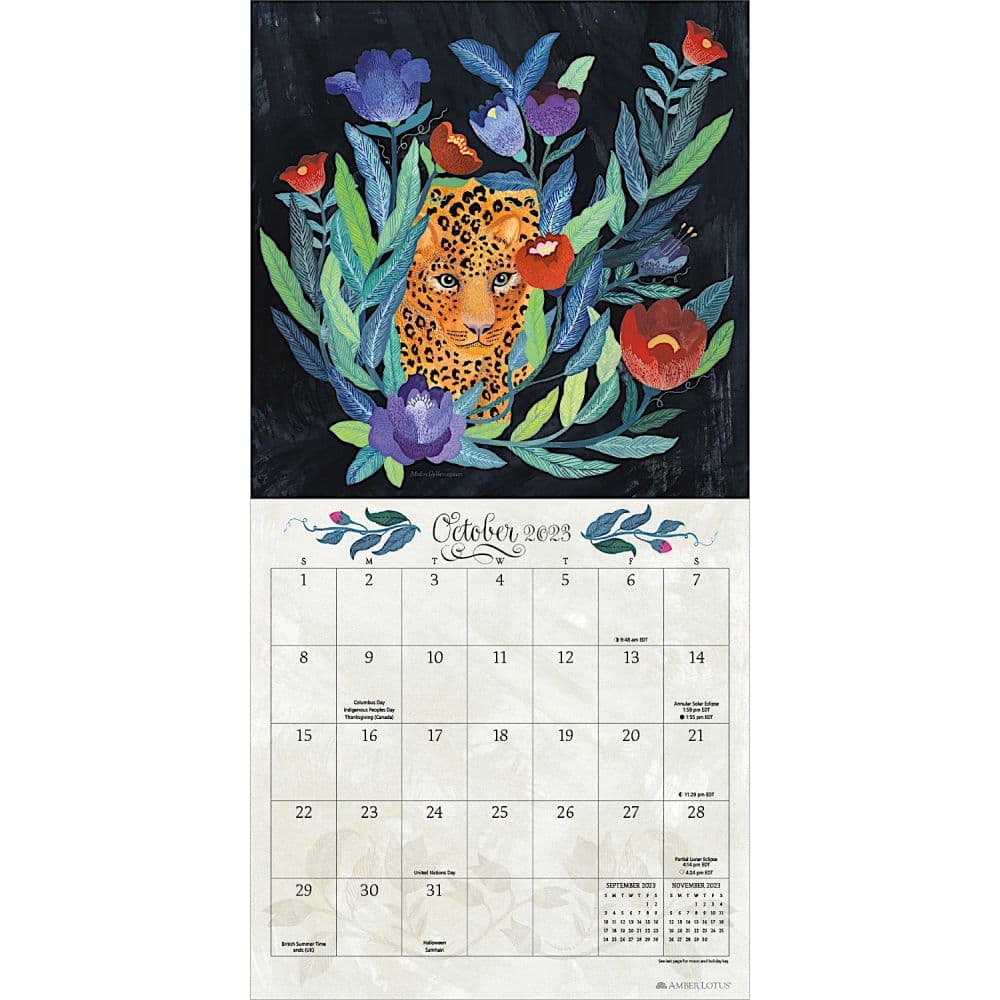 Flora and Fauna 2023 Wall Calendar - Calendars.com