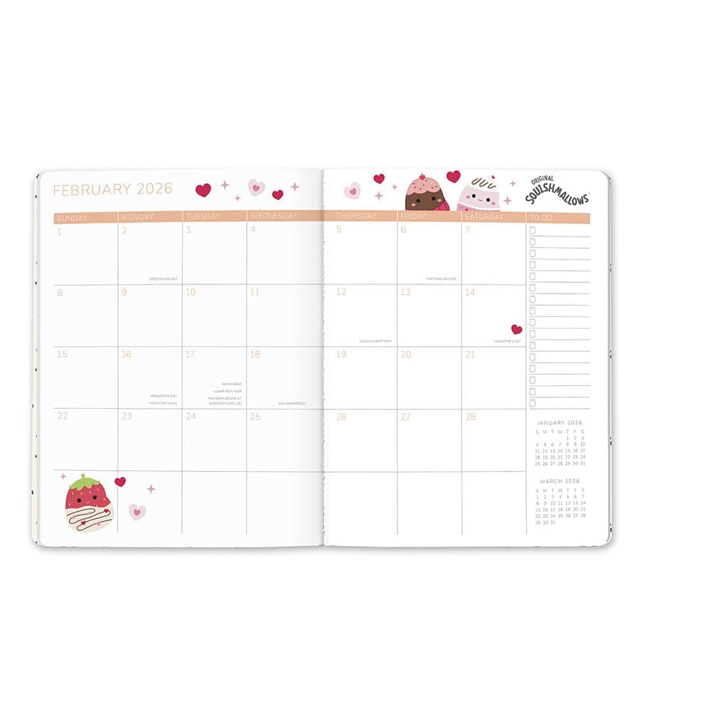 Squishmallows Monthly 2026 Planner Third Alternate Image