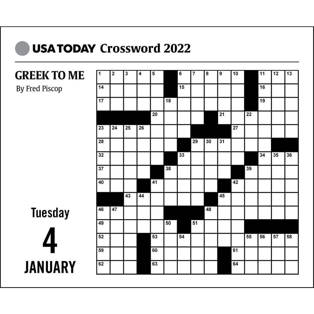 usa today crossword puzzles 2022 day to day calendar calendars com