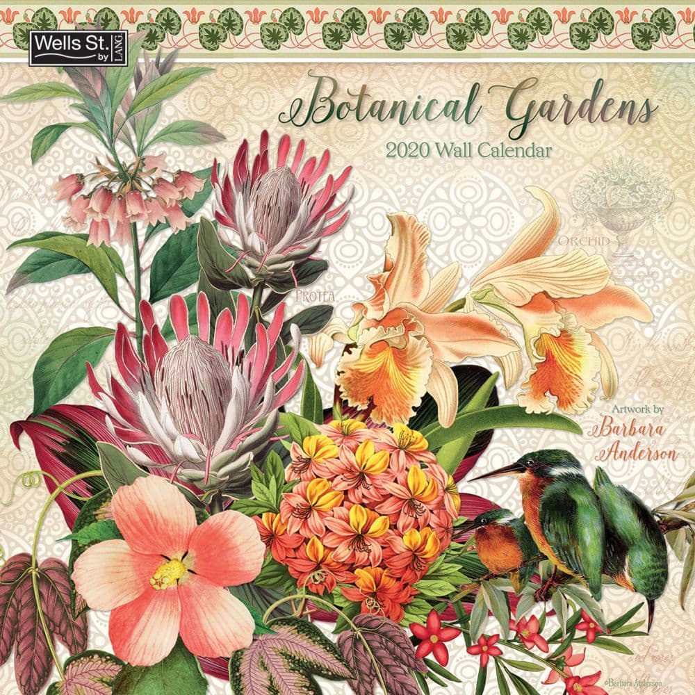 Botanical Gardens Wall Calendar by Barbara Anderson