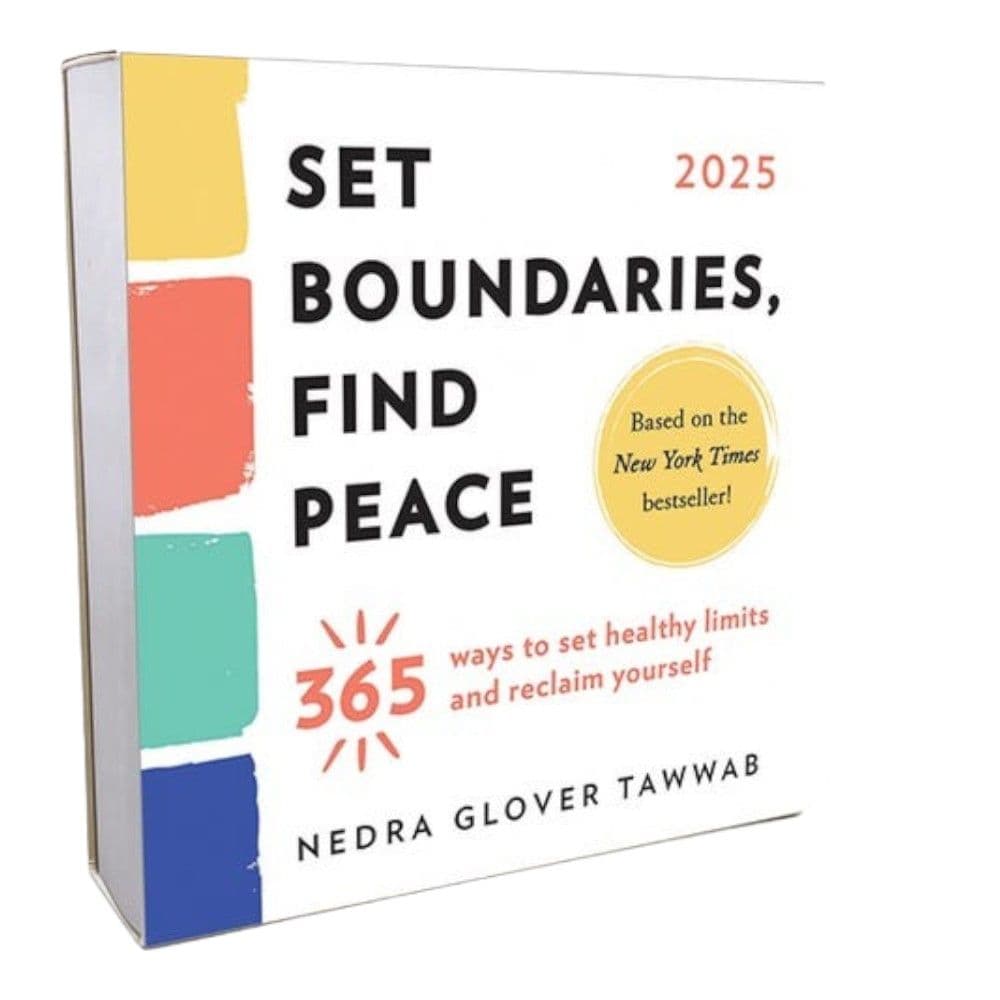 Set Boundaries Find Peace 2025 Desk Calendar Main Product Image width=&quot;1000&quot; height=&quot;1000&quot;