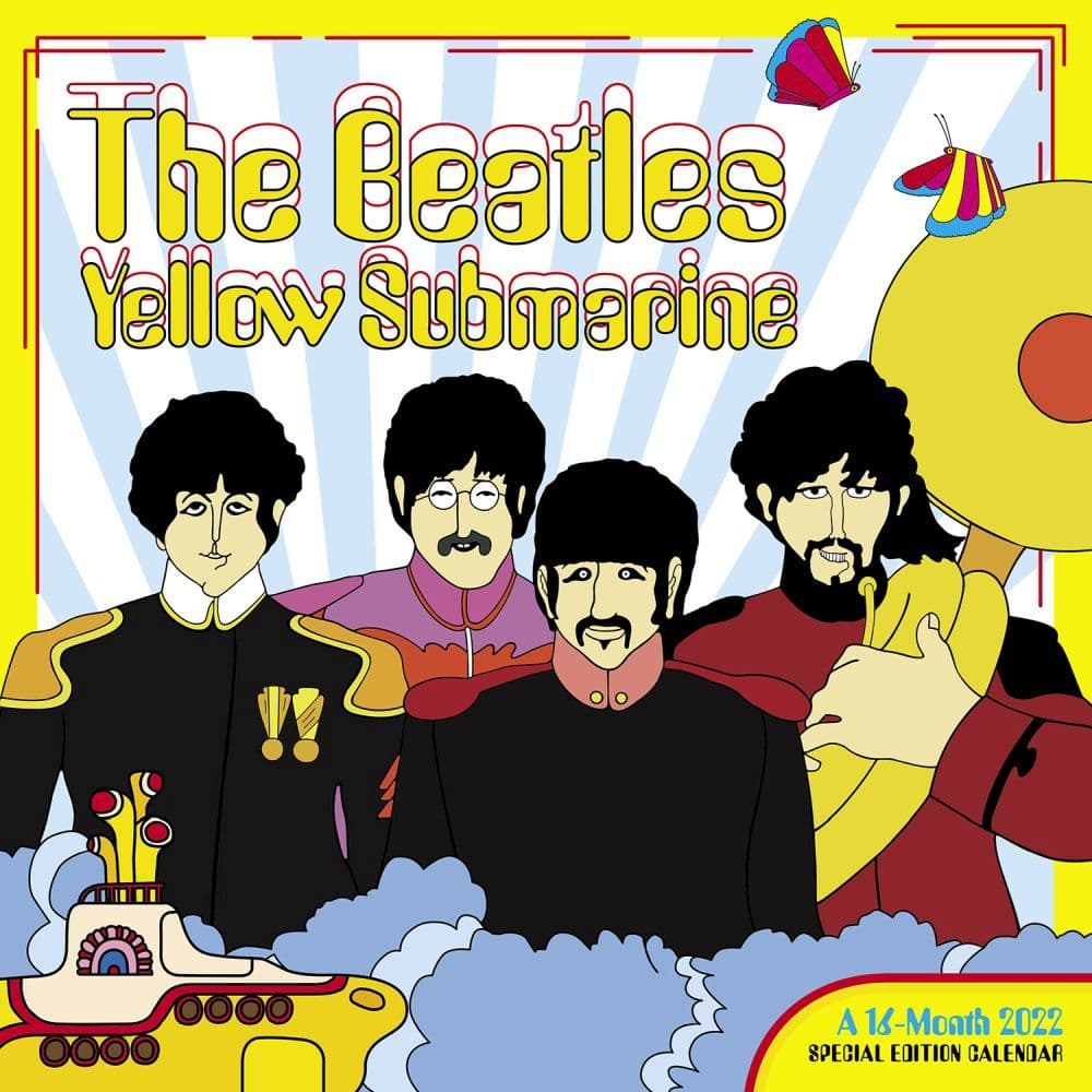 Beatles Yellow Sub Special Edition Kit 2022 Wall Calendar