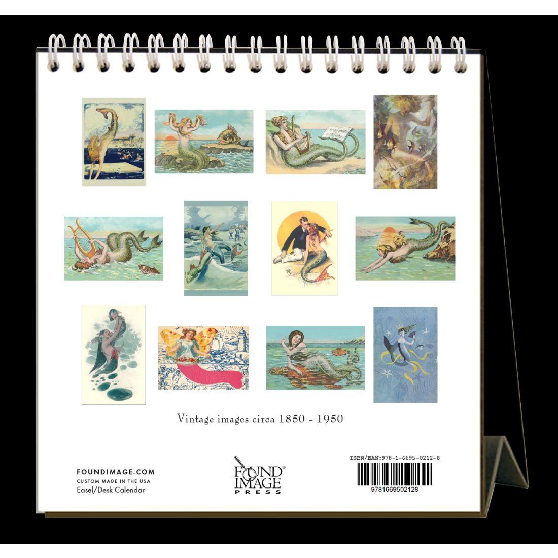 Mermaids 2024 Easel Desk Calendar