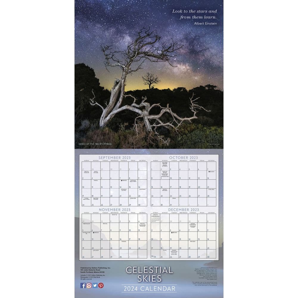 Celestial Skies 2024 Wall Calendar Alternate Image 4