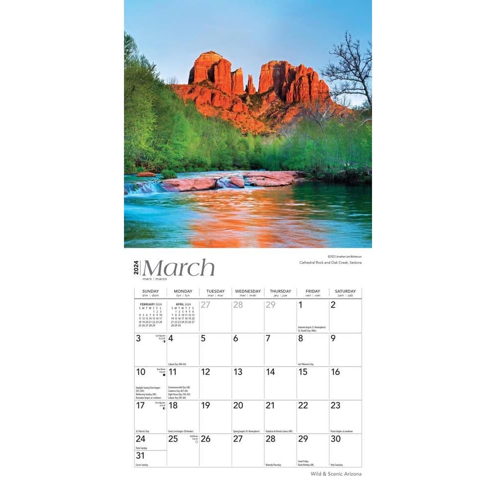 Arizona 2024 Mini Wall Calendar