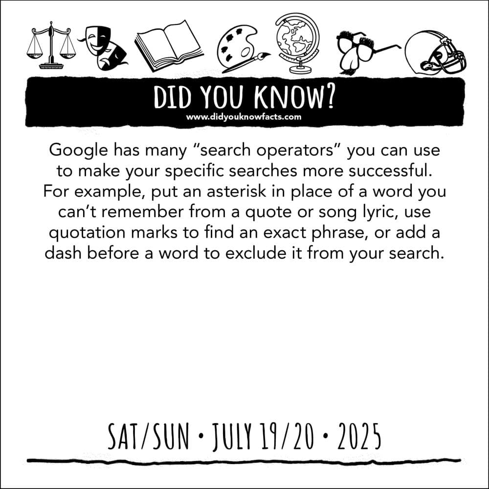 Did You Know 2025 Desk Calendar Second Alternate Image