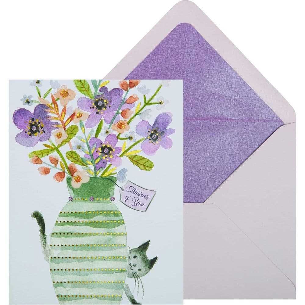 Thank You Cat Peeking Boxed Note Cards Main Product Image