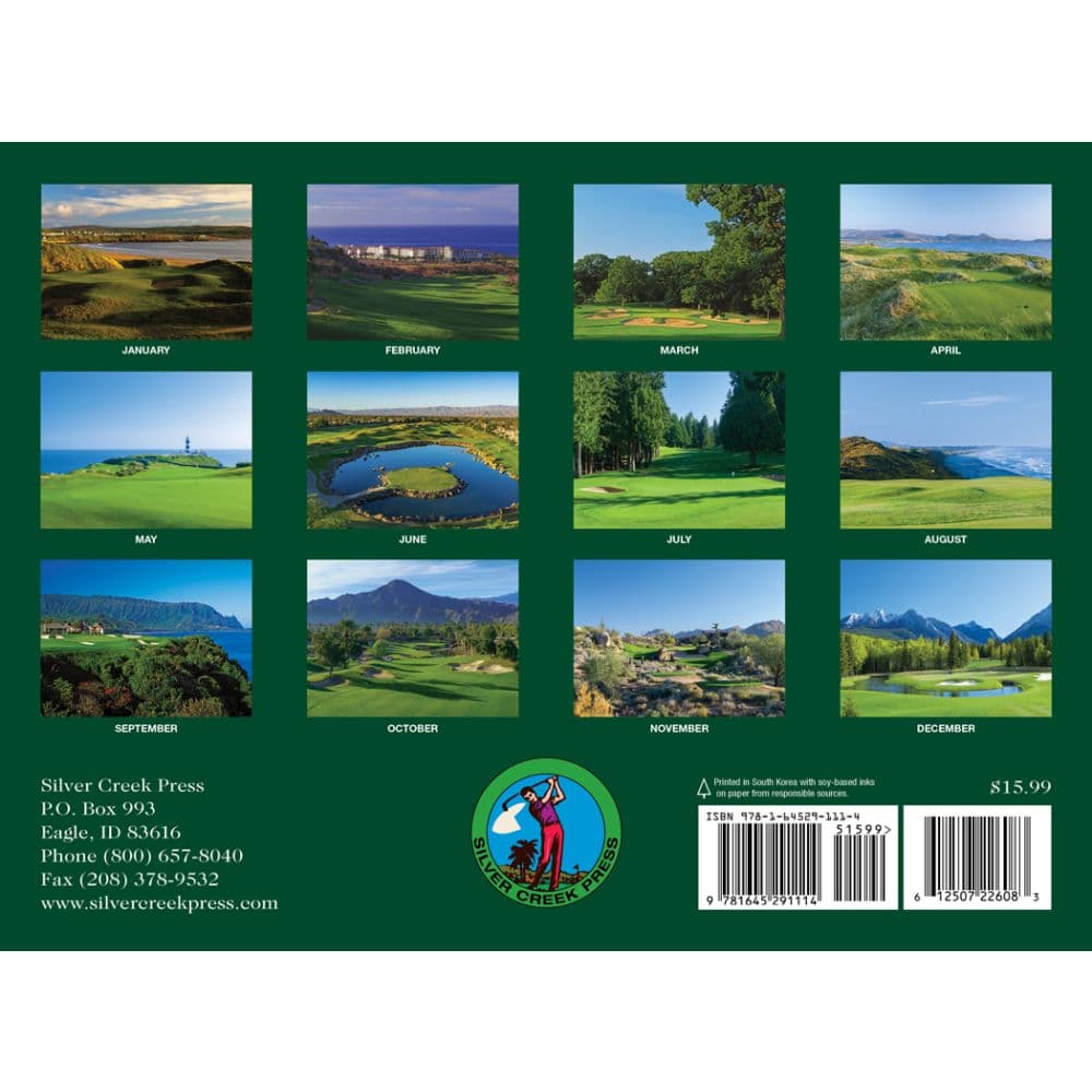Golf 2026 Wall Calendar First Alternate Image