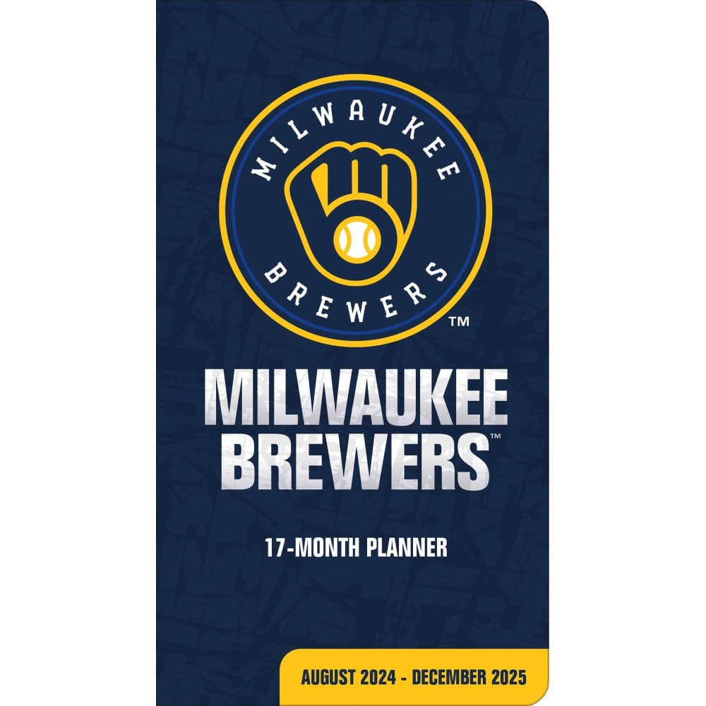 MLB Milwaukee Brewers 17 Month 2025 Pocket Planner Main Image