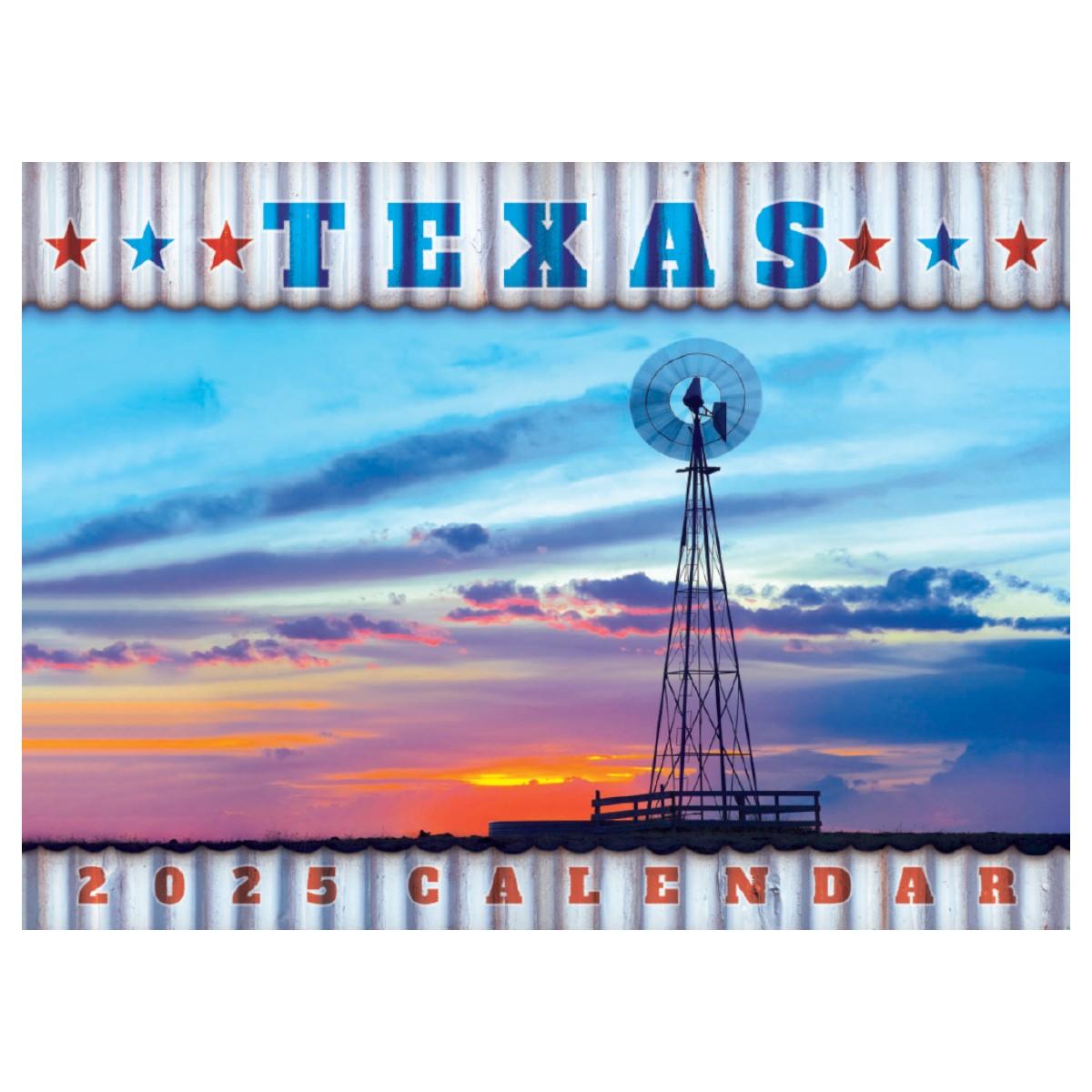 Texas 2025 Wall Calendar