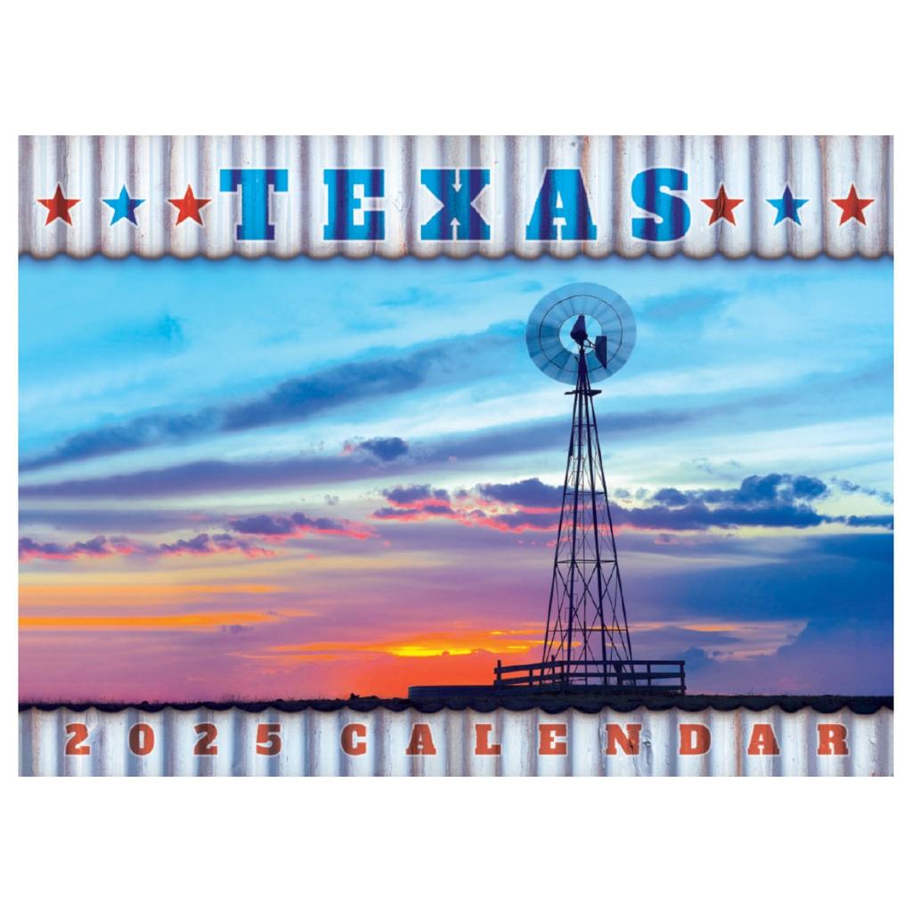 Texas 2025 Wall Calendar Main Image