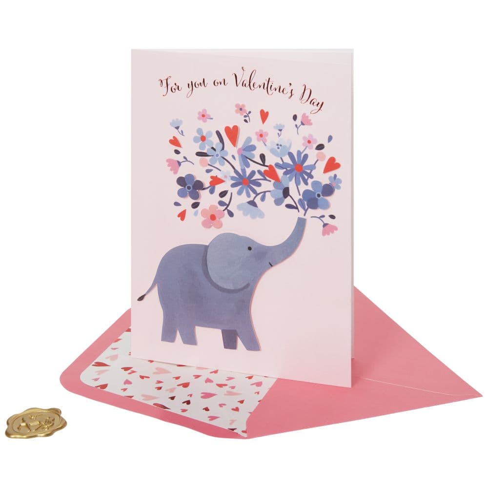 Elephant and Hearts Valentine&#39;s Day Card Sixth Alternate Image width=&quot;1000&quot; height=&quot;1000&quot;