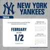 image MLB New York Yankees 2025 Desk Calendar Second Alternate Image