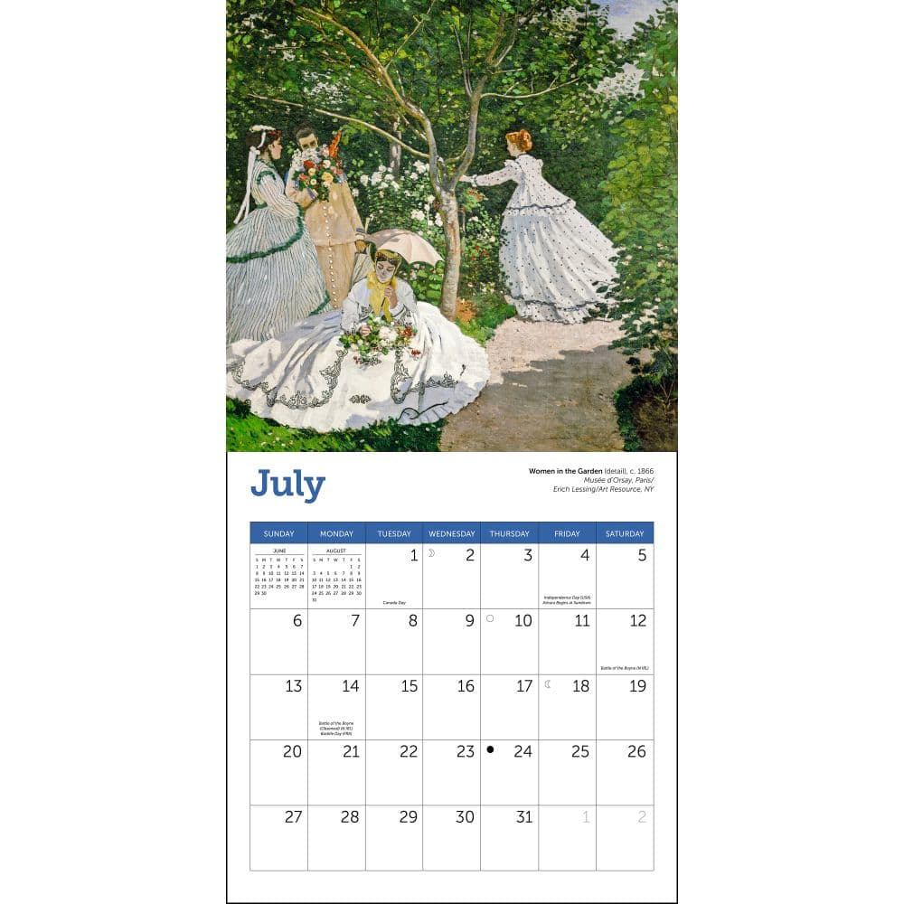 Monet Museum of Fine Art 2025 Mini Wall Calendar Third Alternate Image width="1000" height="1000"