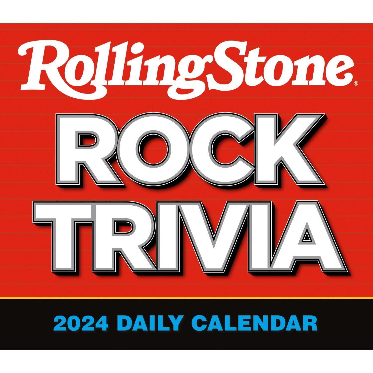 Rolling Stone Rock Trivia 2024 Desk Calendar - Calendars.com