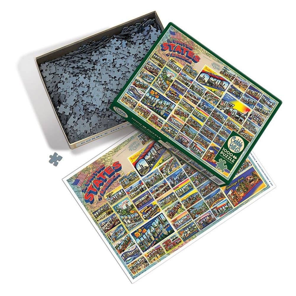 Vintage American Postcards 1000pc Puzzle Second Alternate Image