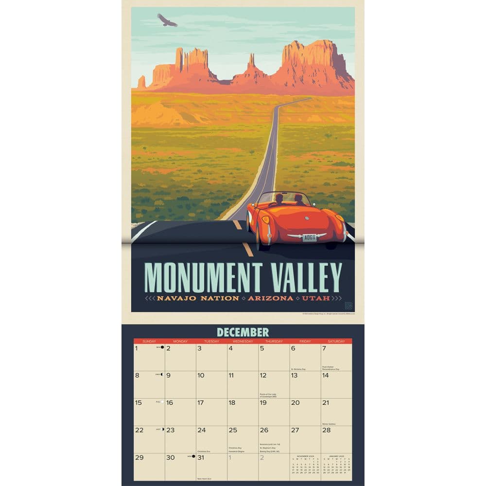 National Monuments ADG 2024 Wall Calendar