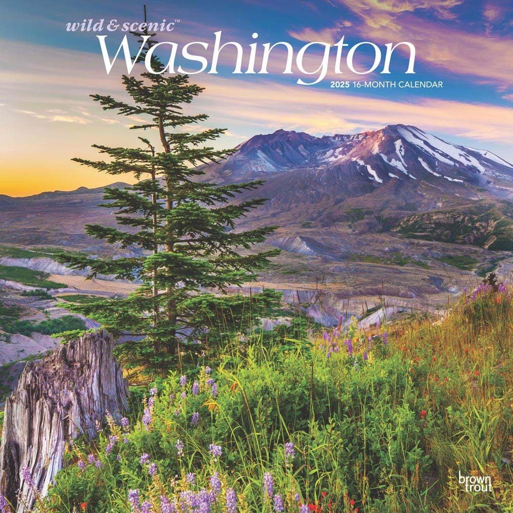 Washington Wild and Scenic 2025 Wall Calendar Main Image