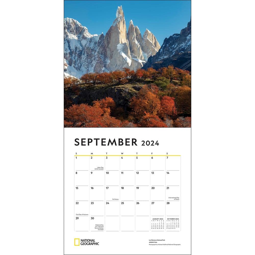Most Beautiful Places NG 2024 Wall Calendar September