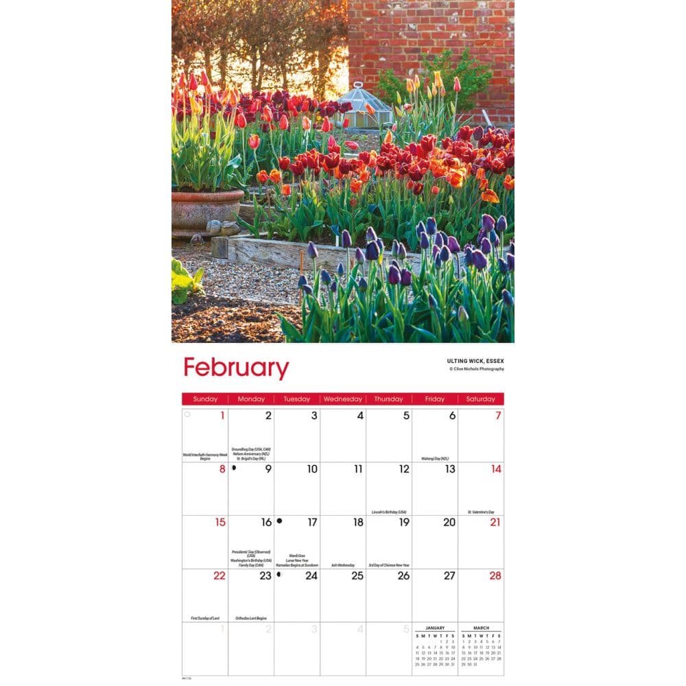 Gardens Special Value 2026 Mini Wall Calendar Second Alternate Image