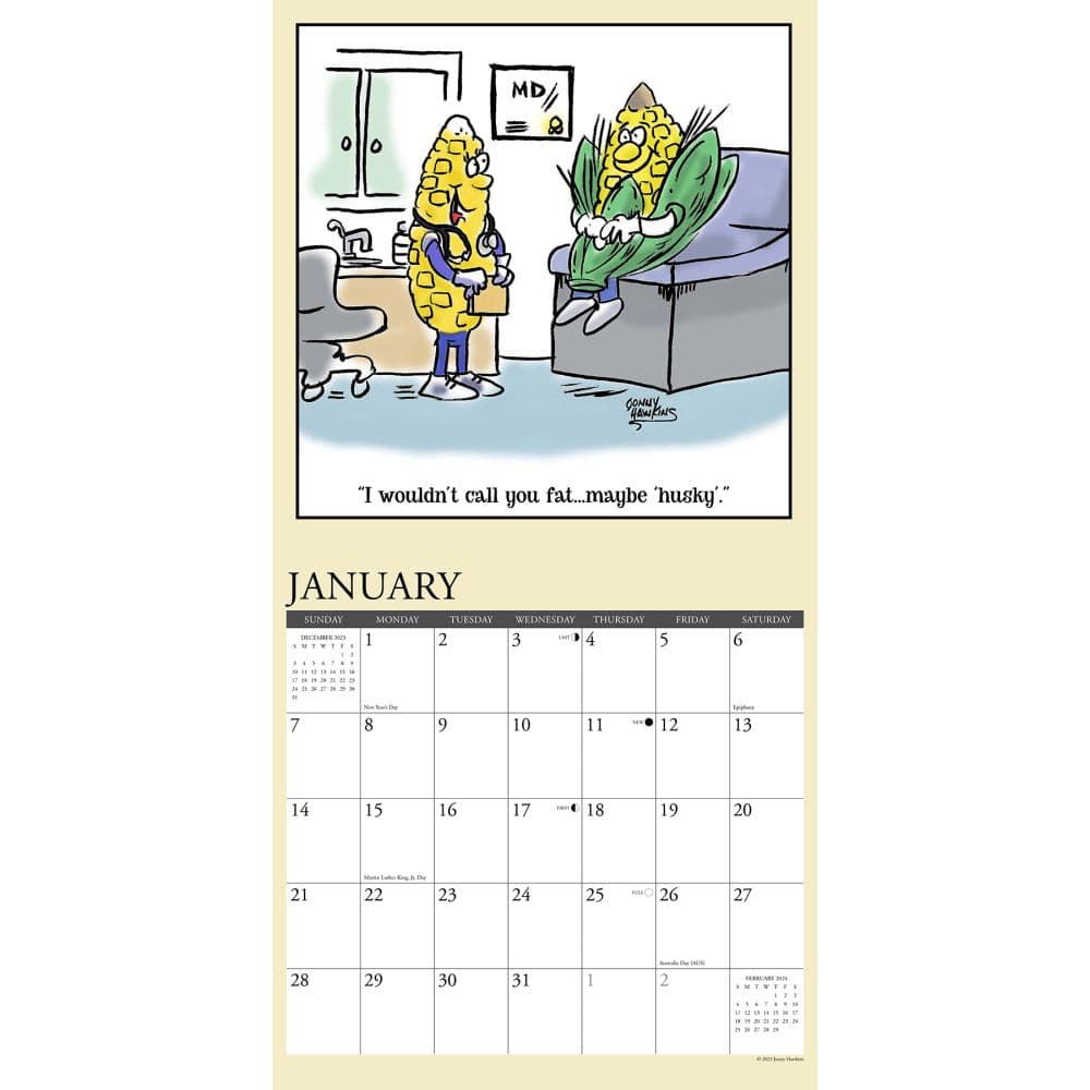 In Stitches By Jonny Hawkins 2024 Wall Calendar