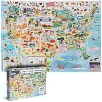 image USA Map 1000 Piece Puzzle Main Product Image