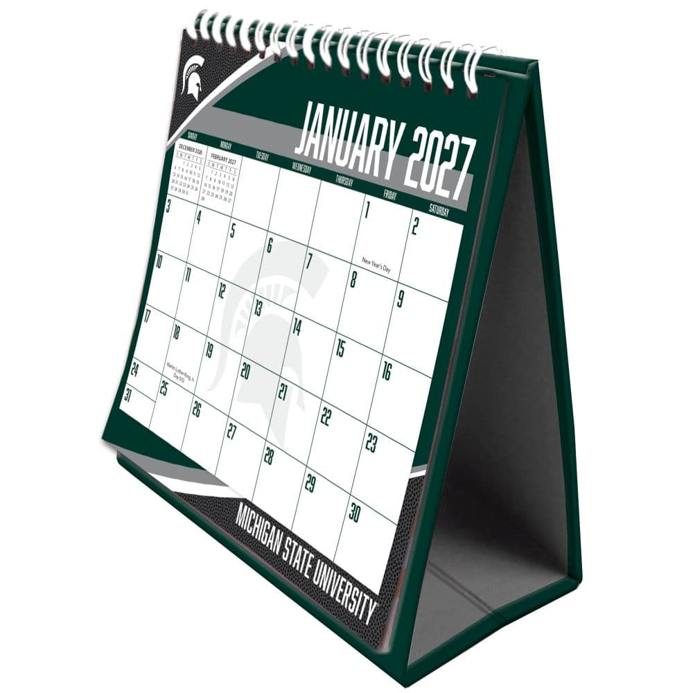 Michigan State Spartans 2027 Easel Desk Calendar Main Product Image