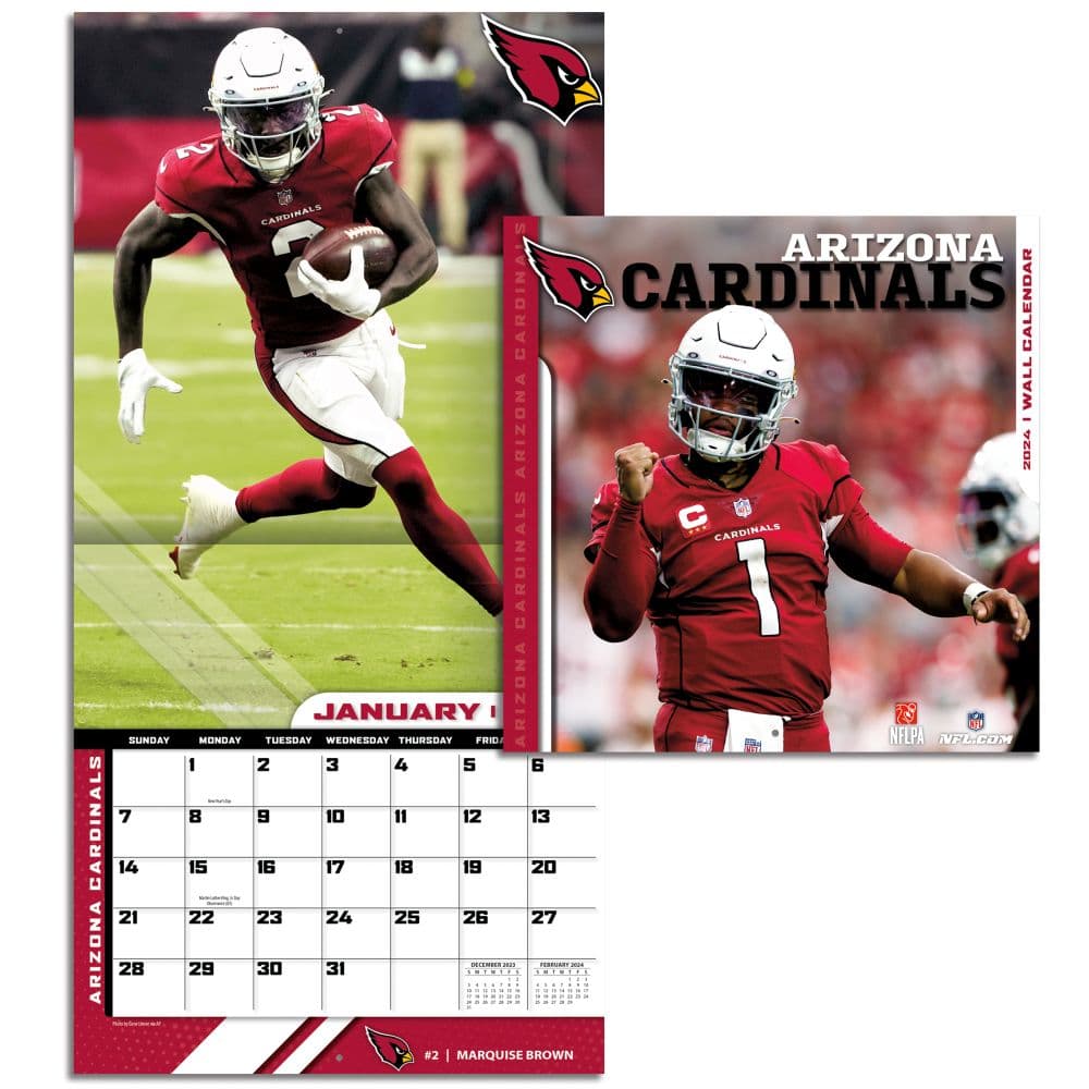 Arizona Cardinals 2024 Mini Wall Calendar Third Alternate Image width=&quot;1000&quot; height=&quot;1000&quot;
