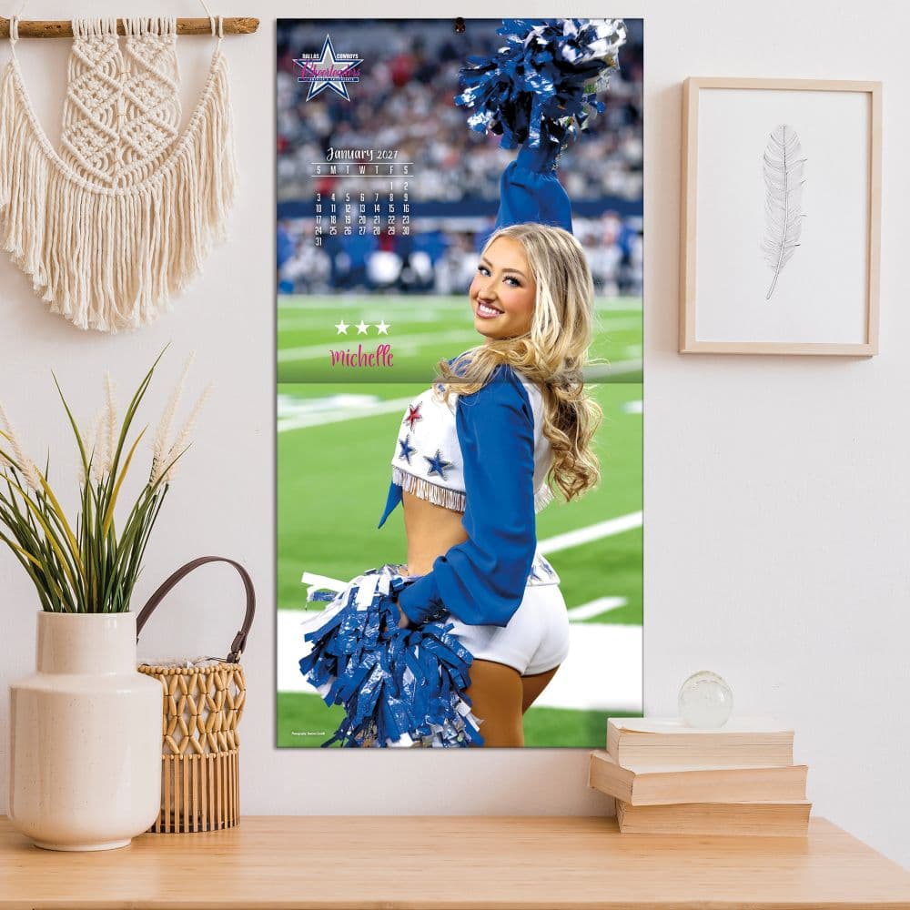 NFL Dallas Cowboys Cheerleaders 16 Month 2027 Wall Calendar Fifth Alternate Image