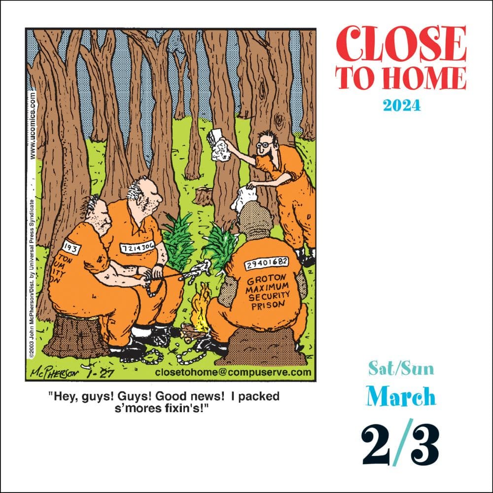 Close to Home 2024 Desk Calendar