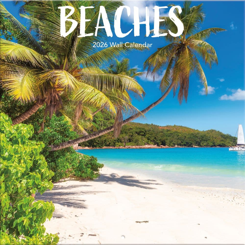 Beaches 2026 Wall Calendar