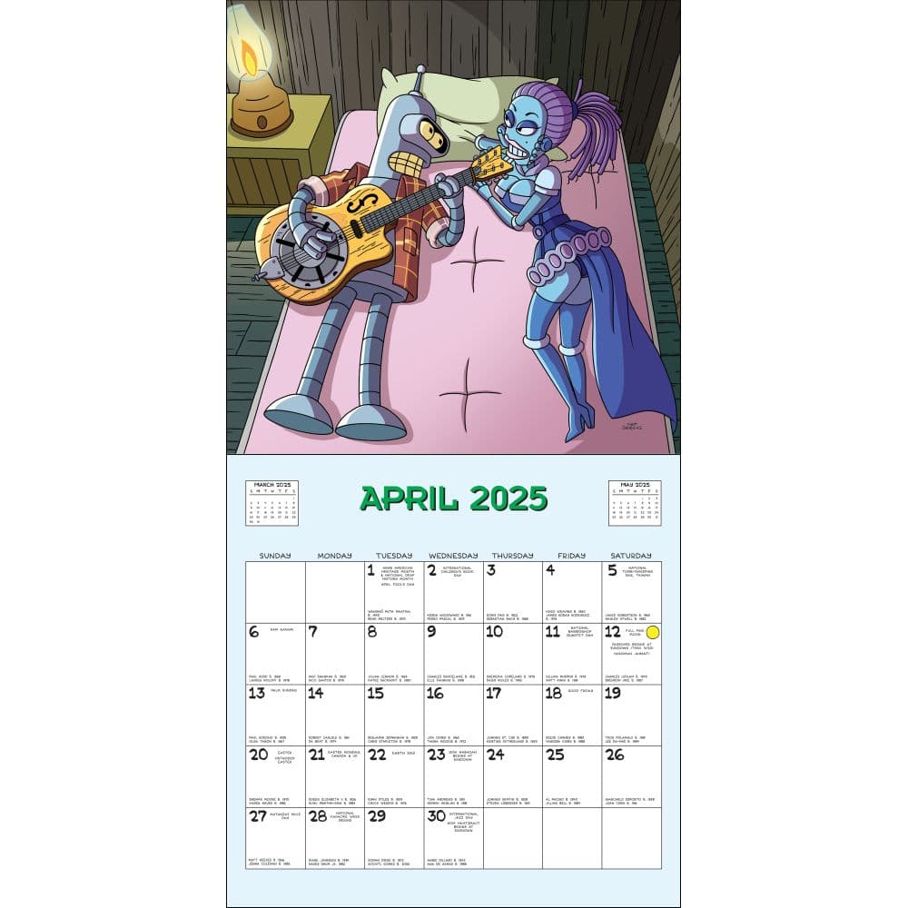 Futurama 2025 Wall Calendar Second Alternate Image width=&quot;1000&quot; height=&quot;1000&quot;