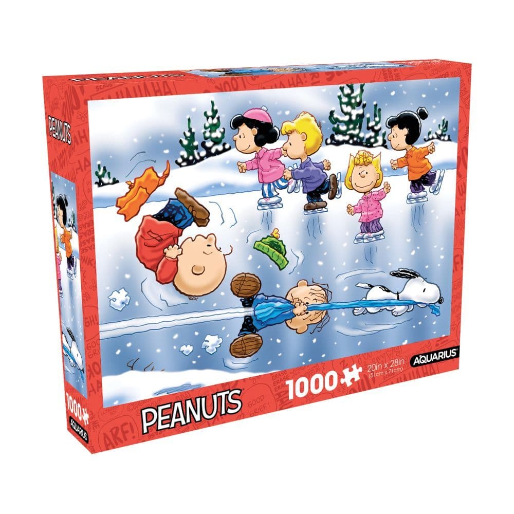 Peanuts Skating 1000 Piece Puzzle Main Product Image width="1000" height="1000"