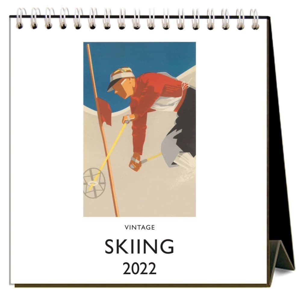 Skiing 2022 Desk Calendar
