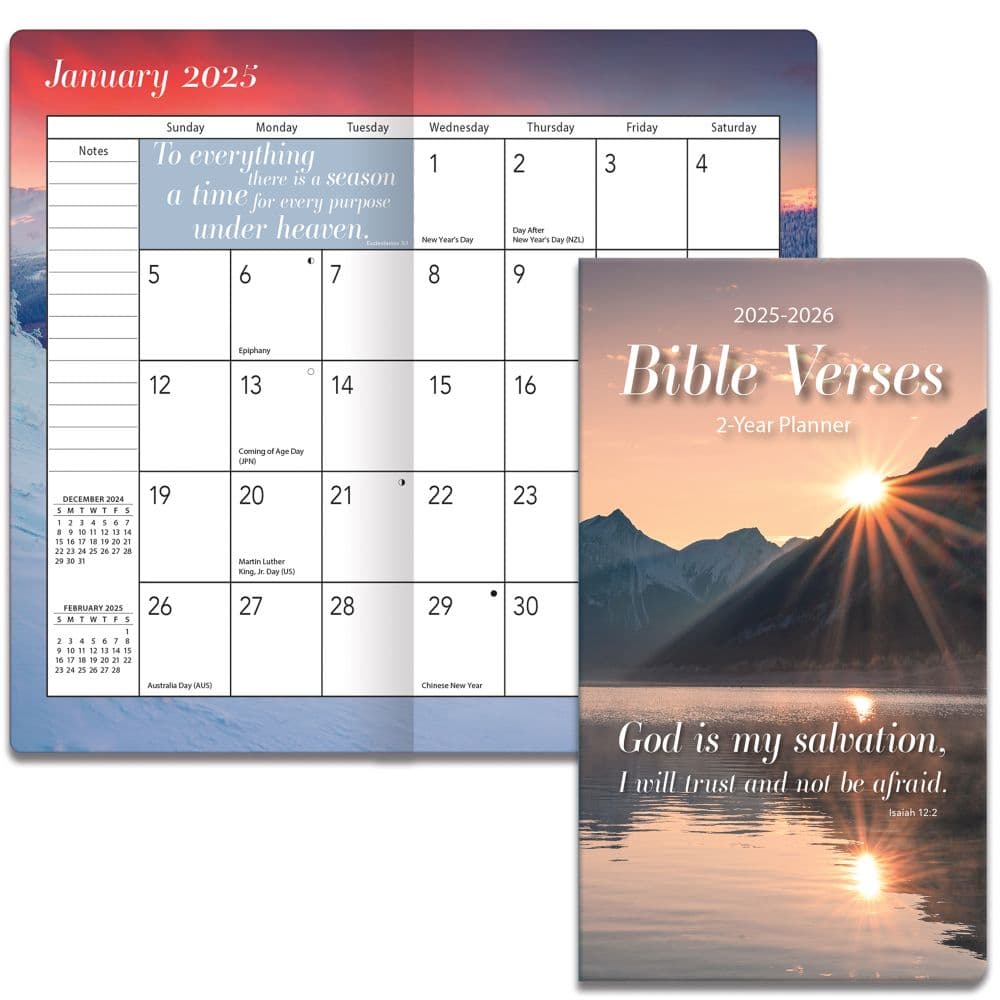 Bible Verses 2 Year 2025 Pocket Planner Fourth Alternate Image width=&quot;1000&quot; height=&quot;1000&quot;