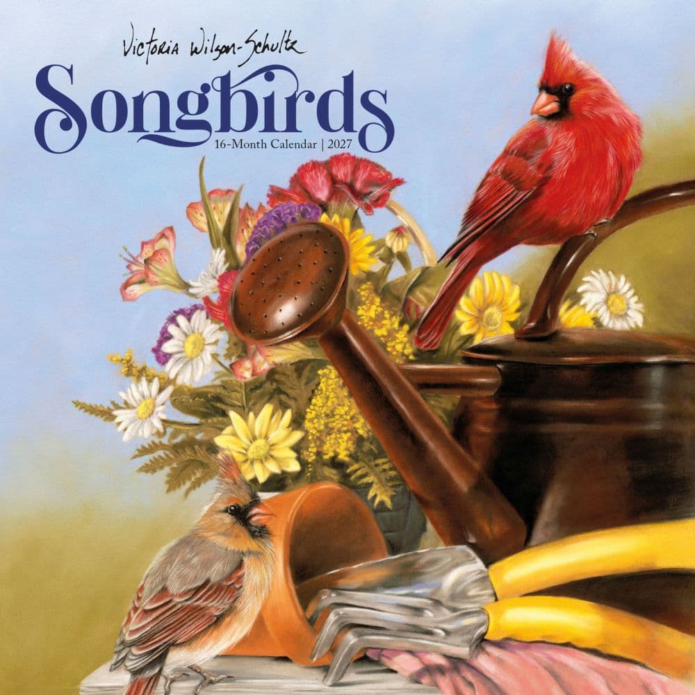 image Songbirds Victoria Schultz 2027 Mini Wall Calendar Main Product Image