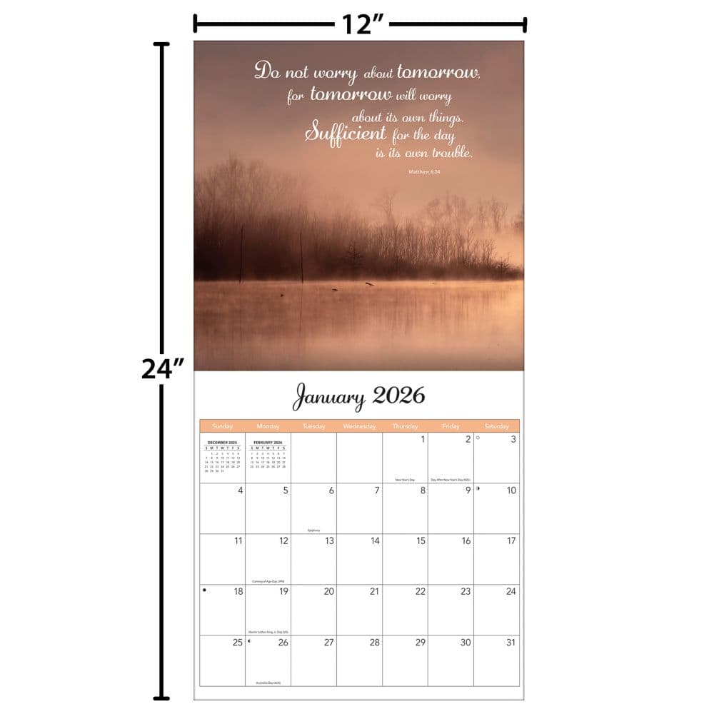 Bible Verses Photo 2026 Wall Calendar_ALT5